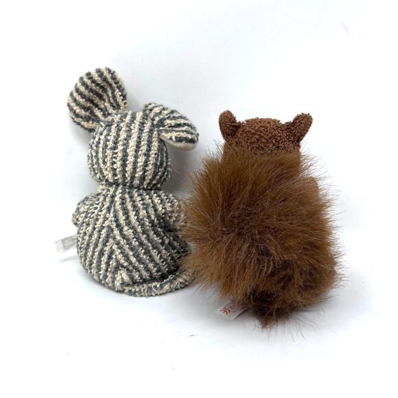 Russ Home Buddies Sniffy Mouse Acorn Squirrel Terry Cloth Sensory Beanie Set - Picture 3 of 9